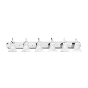 Thomas Lighting Homestead Bathroom Vanity Light - 6-Light - 52-in - Chrome