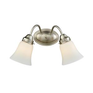 Thomas Lighting Califon Bathroom Vanity Light - 2-Light - 12-in - Brushed Nickel