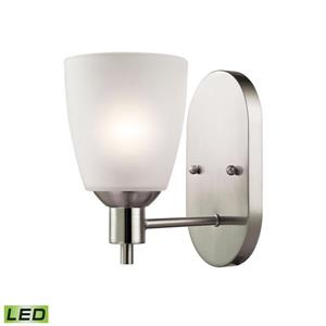 Thomas Lighting Jackson Wall Sconce - 1-Light - 5-in x 11-in - Brushed Nickel
