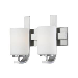 Thomas Lighting Pendenza Wall Sconce - 2-Light - 13-in x 10.75-in - Brushed Nickel