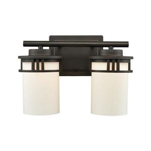 Thomas Lighting Ravendale Bathroom Vanity Light - 2-Light - 25-in - Oil Rubbed Bronze