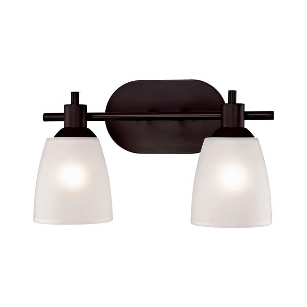 Thomas Lighting Jackson Bathroom Vanity Light - 2-Light - 18-in - Oil Rubbed Bronze