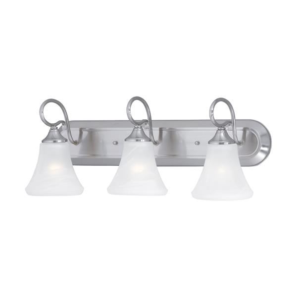 Thomas Lighting Elipse Bathroom Vanity Light - 3-Light - 26-in - Brushed Nickel