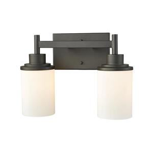 Thomas Lighting Belmar Bathroom Vanity Light - 2-Light - 26-in - Oil Rubbed Bronze