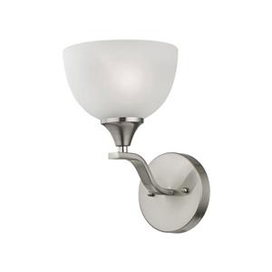 Thomas Lighting Bristol Lane Wall Sconce - 1-Light - 6-in x 14-in - Brushed Nickel