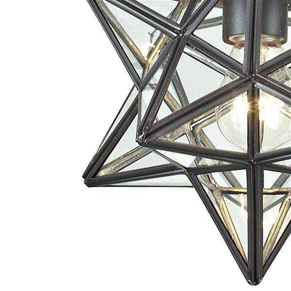 ELK Home Star Mini Pendant Light - 1-Light - 11-in - Oiled Bronze