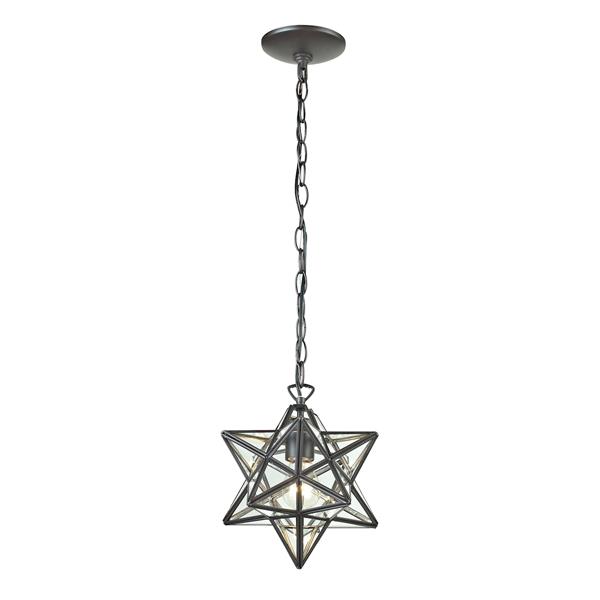 ELK Home Star Mini Pendant Light - 1-Light - 11-in - Oiled Bronze