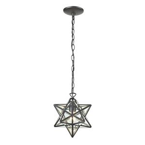 ELK Home Star Mini Pendant Light - 1-Light - 11-in - Oiled Bronze