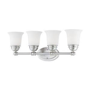 Thomas Lighting Bella Bathroom Vanity Light - 4-Light - 28-in - Brushed Nickel