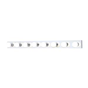 Thomas Lighting Vanity Strips Bathroom Vanity Light - 8-Light - 51-in - Chrome
