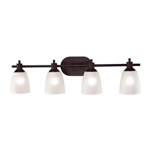 Thomas Lighting Jackson Bathroom Vanity Light - 4-Light - 33-in - Oil Rubbed Bronze
