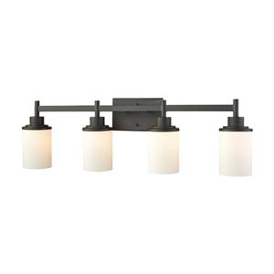 Thomas Lighting Belmar Bathroom Vanity Light - 4-Light - 33-in - Oil Rubbed Bronze