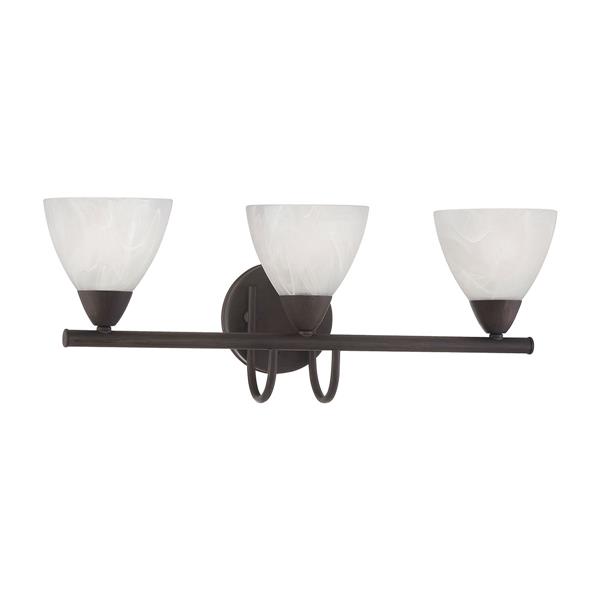 Thomas Lighting Tia Bathroom Vanity Light 3Light 23in Bronze