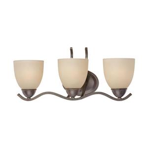 Thomas Lighting Triton Bathroom Vanity Light - 3-Light - 22.5-in - Sable Bronze