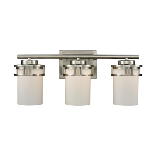 Thomas Lighting Ravendale Bathroom Vanity Light - 3-Light - 22.5-in - Brushed Nickel