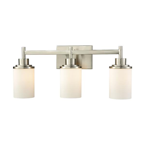 Thomas Lighting Belmar Bathroom Vanity Light - 3-Light - 25-in - Brushed Nickel