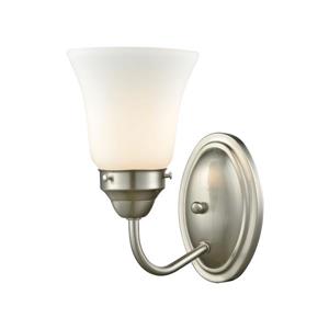 Thomas Lighting Califon Wall Sconce - 1-Light - 5-in x 10.5-in - Brushed Nickel