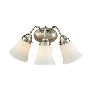 Thomas Lighting Califon Bathroom Vanity Light - 3-Light - 20-in - Brushed Nickel