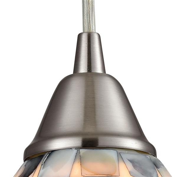 ELK Lighting Capri Mini Pendant Light - 1-Light - Satin Nickel