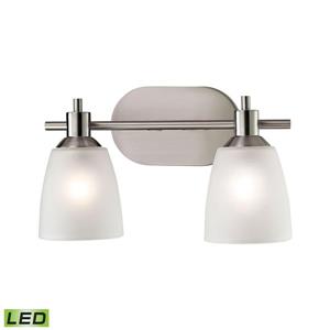 Thomas Lighting Jackson Bathroom Vanity Light - 2-LED Light - 16-in - Brushed Nickel