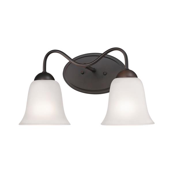 Thomas Lighting Conway Bathroom Vanity Light - 2-Light - 13.3-in - Oil Rubbed Bronze