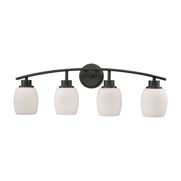 Thomas Lighting Casual Mission Bathroom Vanity Light - 4-Light - 30-in - Oil Rubbed Bronze