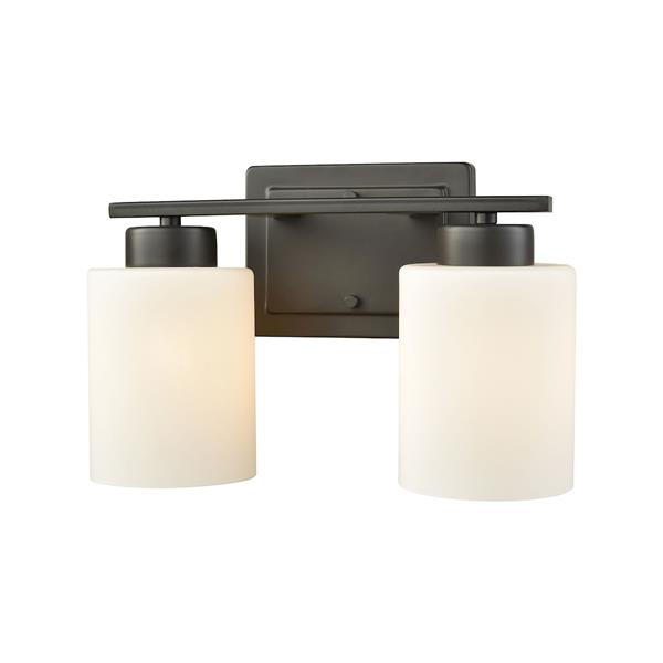 Thomas Lighting Summit Place Bathroom Vanity Light - 2-Light - 15.5-in - Oil Rubbed Bronze