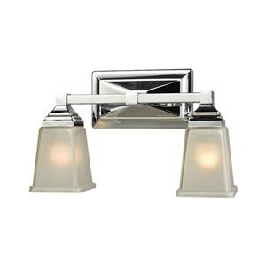 Thomas Lighting Sinclair Bathroom Vanity Light - 2-Light - 14.5-in - Polished Chrome