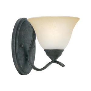 Thomas Lighting Prestige Wall Sconce - 1-Light - 7.5-in x 10.75-in - Sable Bronze