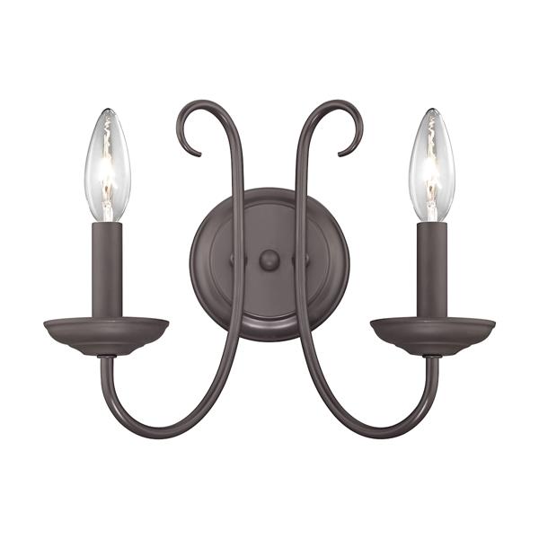 Thomas Lighting Williamsport Wall Sconce - 2-Light - 12-in x 15.5-in - Oil Rubbed Bronze