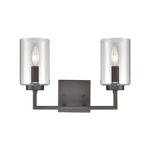 Thomas Lighting West End Wall Sconce - 2-Light - 14.5-in x 10-in - Oil Rubbed Bronze