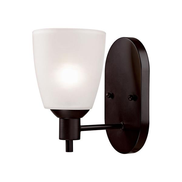 Thomas Lighting Jackson Wall Sconce - 1-Light - 8-in x 9.8-in - Oil Rubbed Bronze