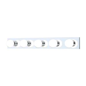 Thomas Lighting Vanity Strips Bathroom Vanity Light - 5-Light - 6-in - Chrome