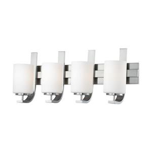 Thomas Lighting Pendenza Bathroom Vanity Light - 4-Light - 29.5-in - Brushed Nickel
