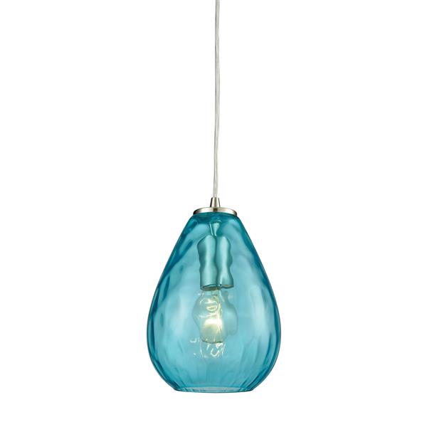ELK Lighting Lagoon Mini Pendant Light - 1-Light - Satin Nickel