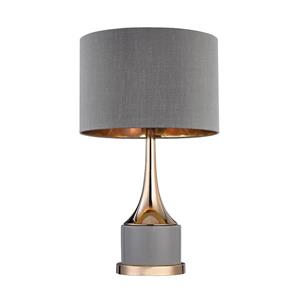 ELK Lighting Cone Neck Table Lamp - 18.5-in - Gold and Grey