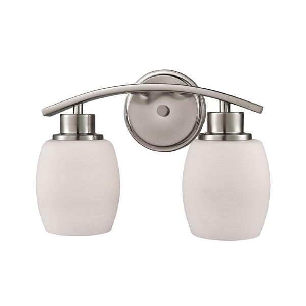 Thomas Lighting Casual Mission Bathroom Vanity Light - 2-Light - 18-in - Brushed Nickel