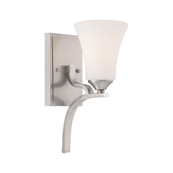 Thomas Lighting Treme Wall Sconce - 1-Light - 5-in x 13-in - Brushed ...