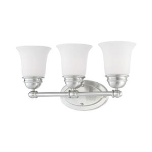 Thomas Lighting Bella Bathroom Vanity Light - 3-Light - 19.75-in - Brushed Nickel