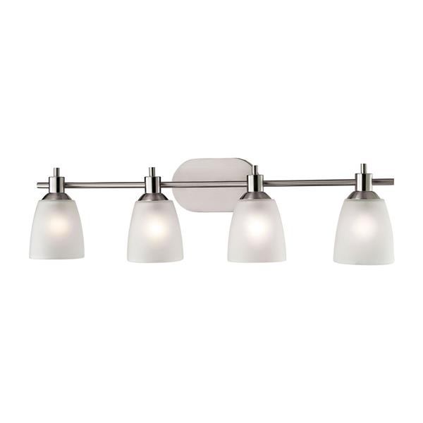 Thomas Lighting Jackson Bathroom Vanity Light - 4-Light - 33-in - Brushed Nickel