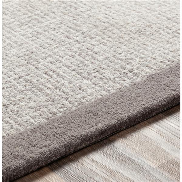 Surya Siena Solid Area Rug - 6-ft x 9-ft - Rectangular - Medium Gray
