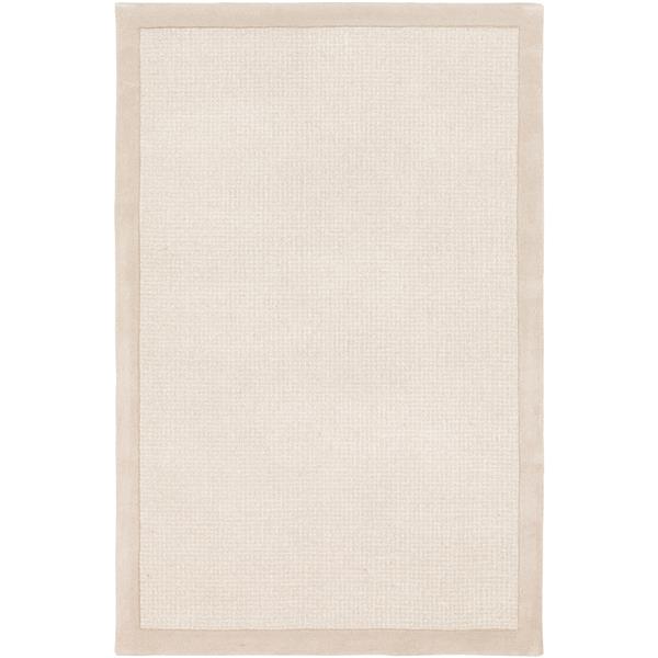 Surya Siena Solid Area Rug - 4-ft x 6-ft - Rectangular - Light Gray ...
