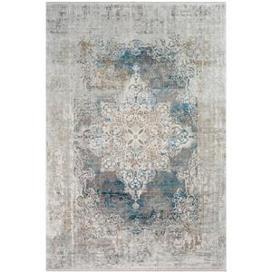 Surya Solar Updated Traditional Area Rug - 7-ft 6-in x 11-ft 2-in - Rectangular - Sky Blue/Gray