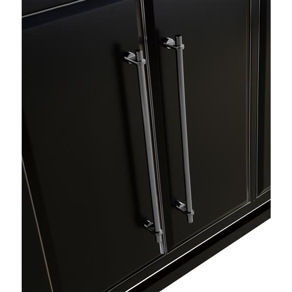 Avanity Mason 60-in Black Bathroom Vanity Cabinet with Nickel Hardware