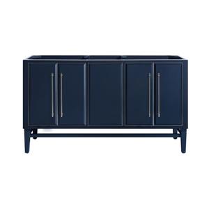 Avanity Mason 60-in Navy Blue Bathroom Vanity Cabinet with Nickel Hardware