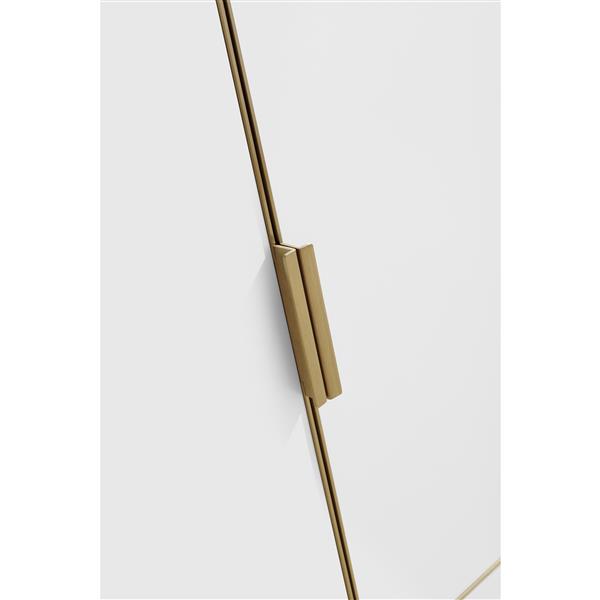 Avanity Austen 60-in White Bathroom Vanity Cabinet with Gold Hardware