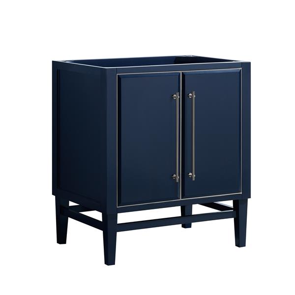 Avanity Mason 30-in Navy Blue Bathroom Vanity Cabinet with Nickel Hardware