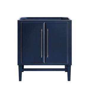 Avanity Mason 30-in Navy Blue Bathroom Vanity Cabinet with Nickel Hardware