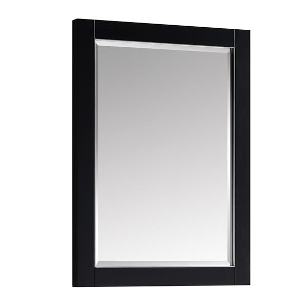 Avanity Mason 24-in Mirror - Black/Brushed Silver