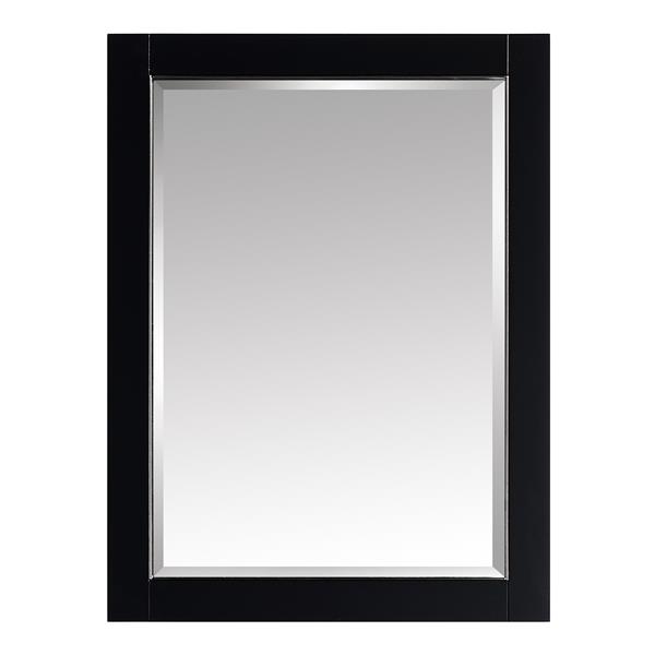 Avanity Mason 24-in Mirror - Black/Brushed Silver